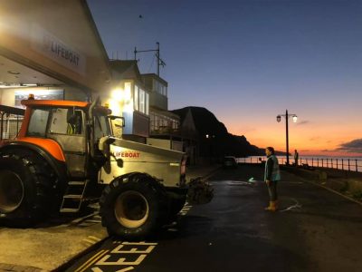 Sidmouth Lifeboat recovers after an early morning callout on 24th September 2021