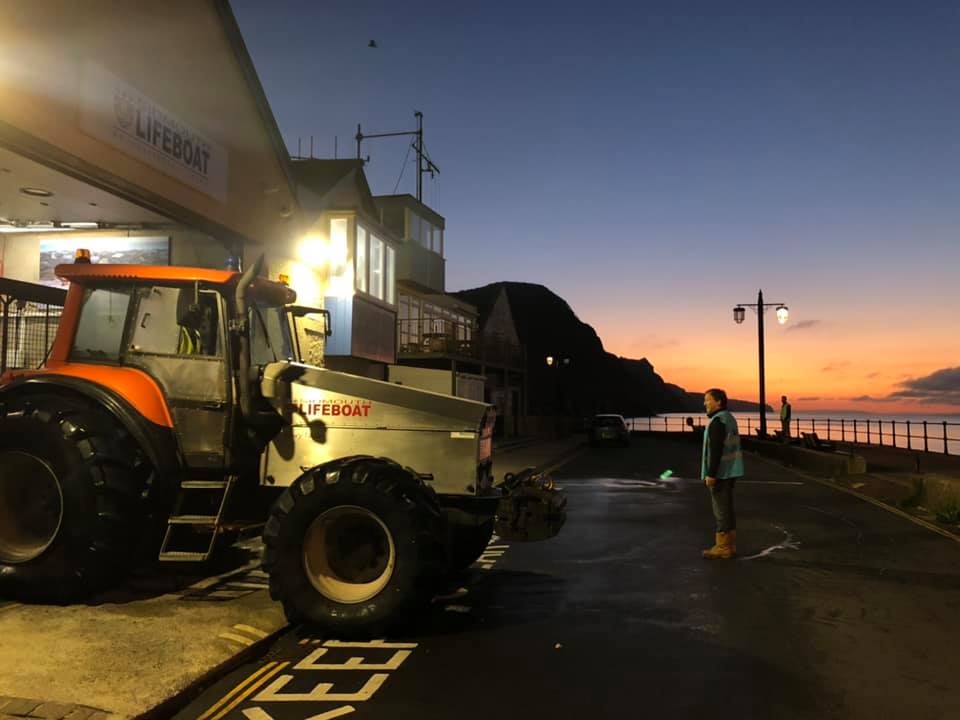 Sidmouth Lifeboat recovers after an early morning callout on 24th September 2021
